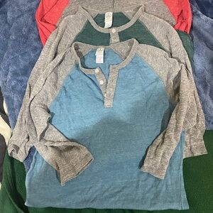 Three boys cotton blend long sleeve T-shirt